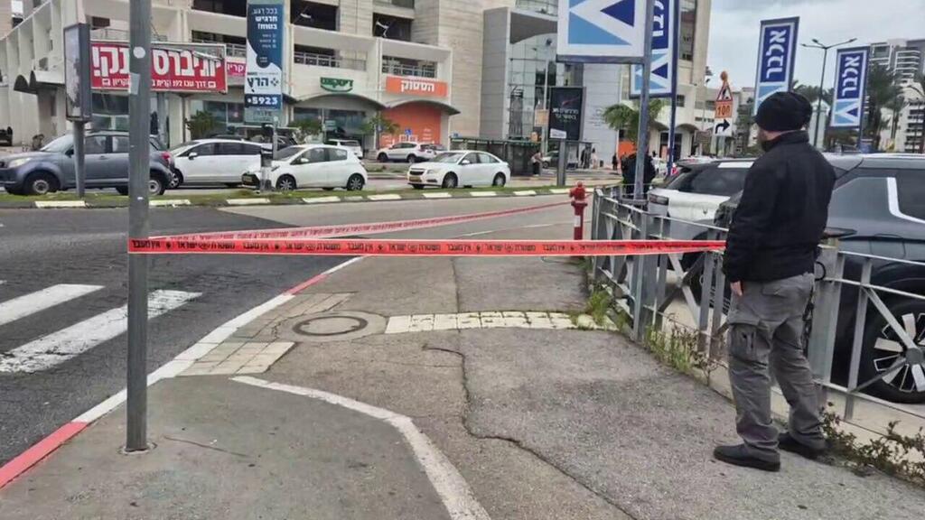 הזירה בתחנת הדלק סמוך לקניון קריון בקריית ביאליק שבה נתפס החשוד בהצתה