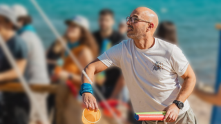 רון גושן ז"ל במהלך אירוע החברה באילת שבסופו התייבש ומת