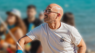 רון גושן ז"ל במהלך אירוע החברה באילת שבסופו התייבש ומת