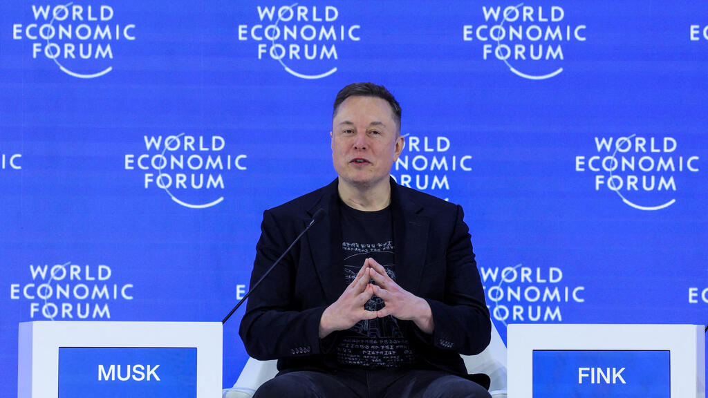 Elon Musk (Photo: Reuters) אילון מאסק בפורום הכלכלי בדאבוס