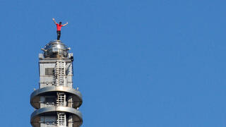 אלכס הונולד בפסגת גורד השחקים