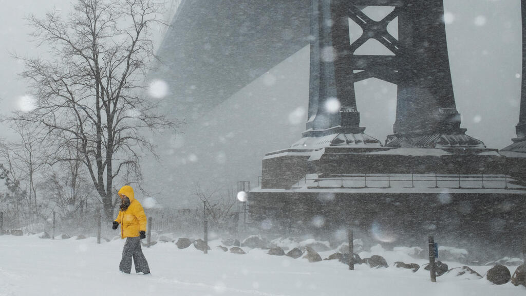 ארה"ב סופה סופת שלגים ניו יורק