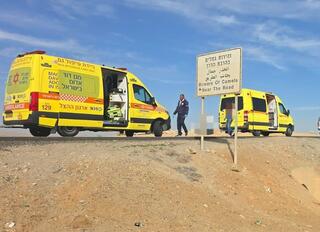 זירת התאונה שבה נהרג ילד בן 11 שרכב על טרקטורון