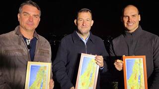 הסנאטור פלאביו בולסונרו, מועמד הימין  לנשיאות ברזיל, בביקור בפדואל עם יוסי דגן