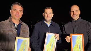 הסנאטור פלאביו בולסונרו, מועמד הימין  לנשיאות ברזיל, בביקור בפדואל עם יוסי דגן