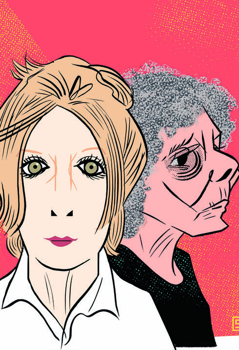 חדוה הרכבי ז"ל (מימין) והלית ישורון