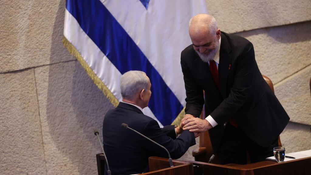 Albanian Prime Minister Edi Rama (Photo: Alex Kolomoisky) נתניהו במליאת הכנסת