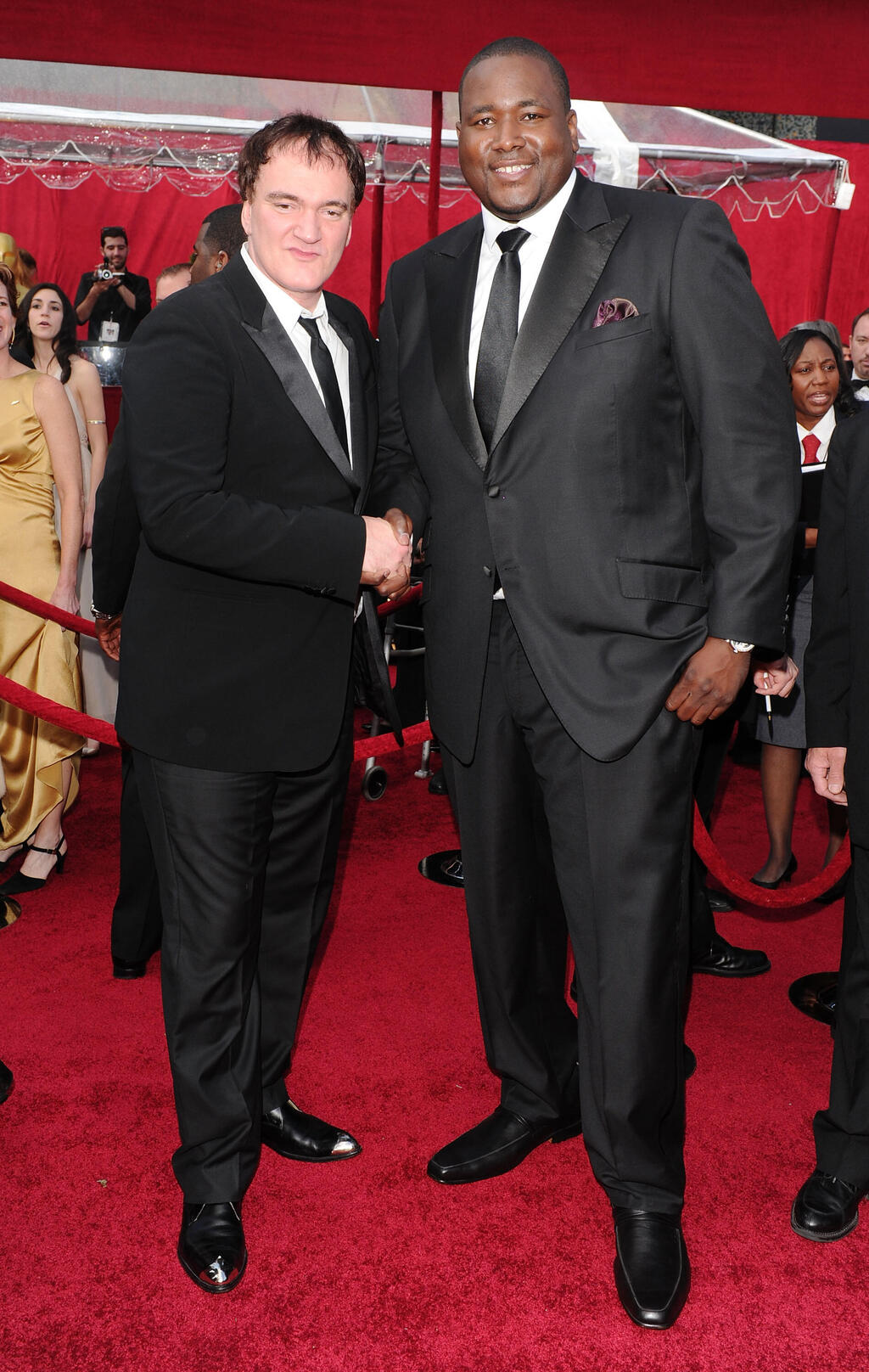 ארון וקוונטין טרנטינו (צילום: Alberto E. Rodriguez/Getty Images) קווינטון ארון קוונטין טרנטינו