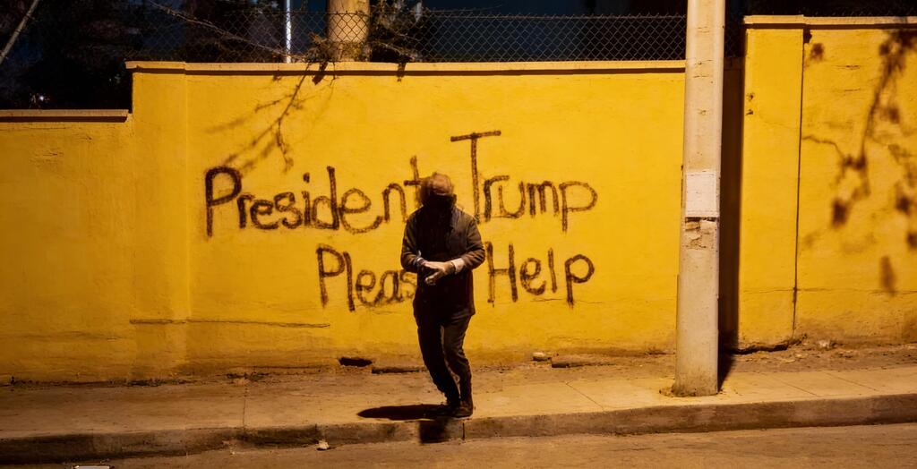 Graffiti messages in Tehran and other cities call upon US President Donald Trump to honor his promise and help protesters
