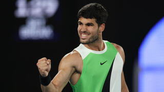 הטניסאי הספרדי קרלוס אלקראס