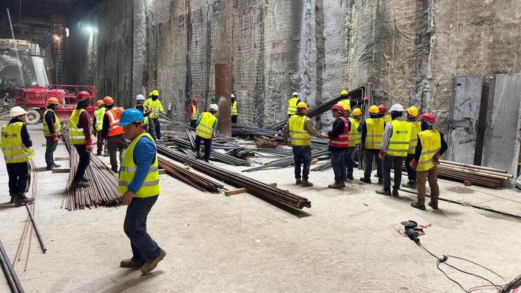 עבודות הכנה לתשתית הרכבת הקלה - הקו הירוק