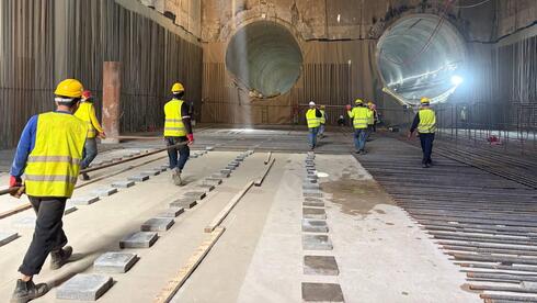 עבודות הכנה לתשתית הרכבת הקלה - הקו הירוק