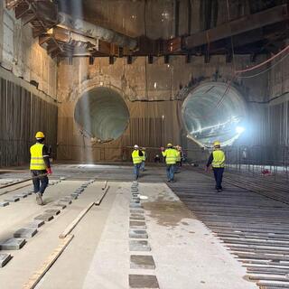 עבודות הכנה לתשתית הרכבת הקלה - הקו הירוק