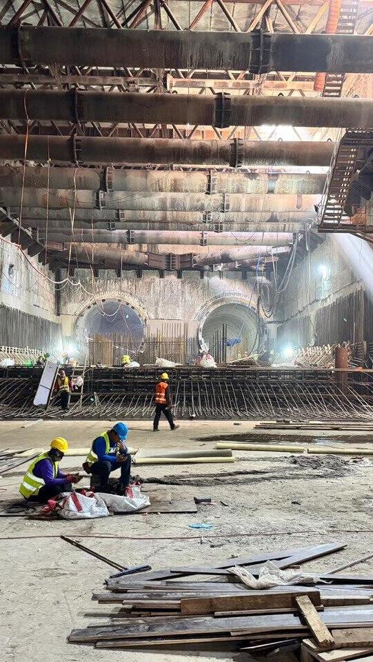 עבודות הכנה לתשתית הרכבת הקלה - הקו הירוק