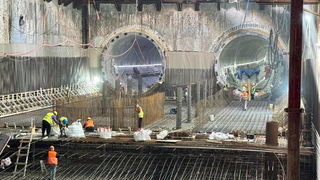 עבודות הכנה לתשתית הרכבת הקלה - הקו הירוק