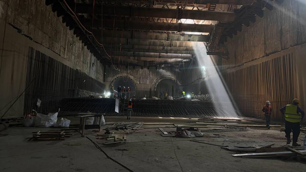 עבודות הכנה לתשתית הרכבת הקלה - הקו הירוק