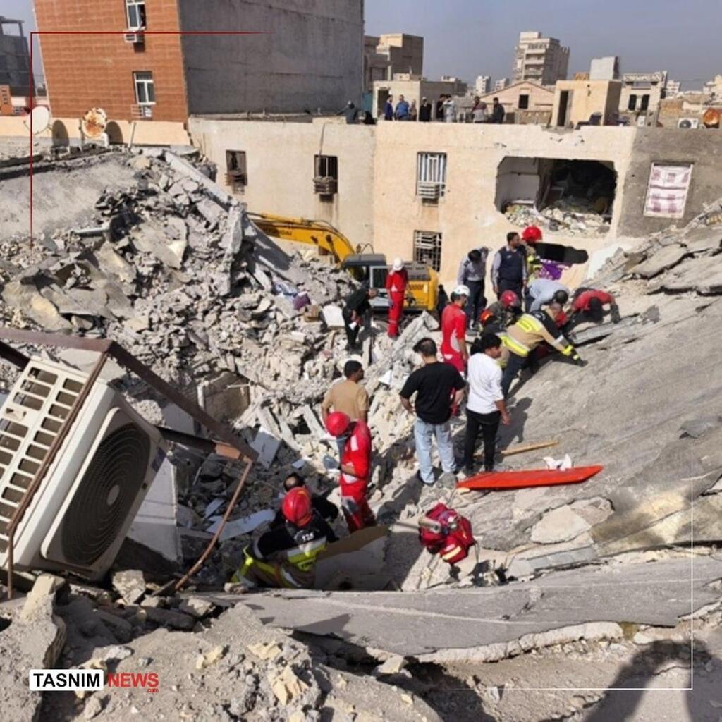Aftermath of explosion in Ahvaz תיעוד באיראן פיצוץ מאהוואז