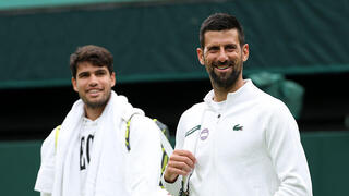 נובאק ג'וקוביץ' קרלוס אלקראס