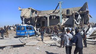 התקיפה במטה המשטרה בשייח רדואן בעיר עזה