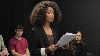 אסתר רדא בפרזנטציה למחזמר "אישה יפה"