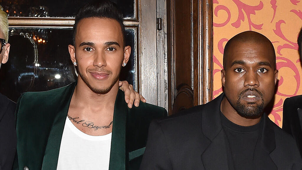 כנראה שפחות חברים עכשיו (צילום:Jacopo Raule/Getty Images For Balmain) קניה ווסט קים קרדשיאן ג'ארד לטו לואיס המילטון