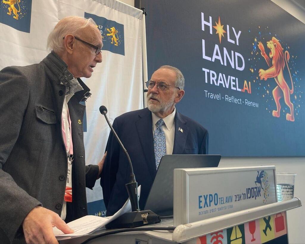 Jack Gottlieb and Mike Huckabee, the US ambassador to Israel 