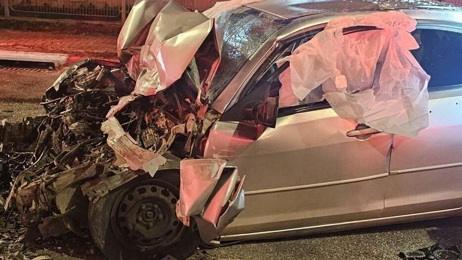 זירת הרצח בכביש 554