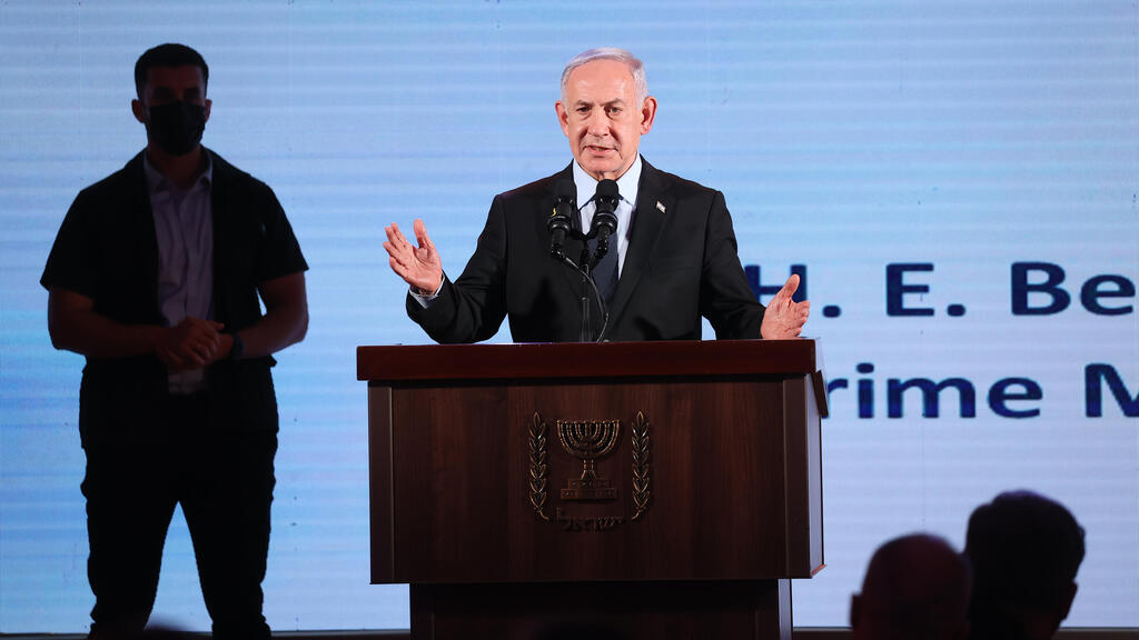 Prime Minister Benjamin Netanyahu is the hero of the film (Photo: Amit Shaabi) נאום ראש הממשלה בנימין נתניהו