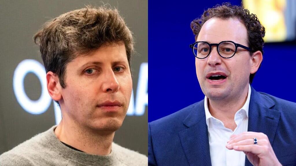 Sam Altman, CEO of OpenAI and Dario Amodei, CEO of Anthropic (Photo: Reuters, Getty Images) מימין: דריו אמודיי, סם אלטמן
