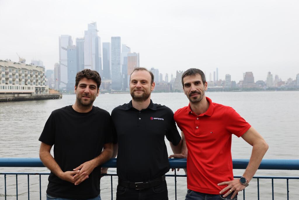 Semperis Israel General Manager Matan Liberman, CEO Mickey Bresman and CTO Guy Teverovsky 
