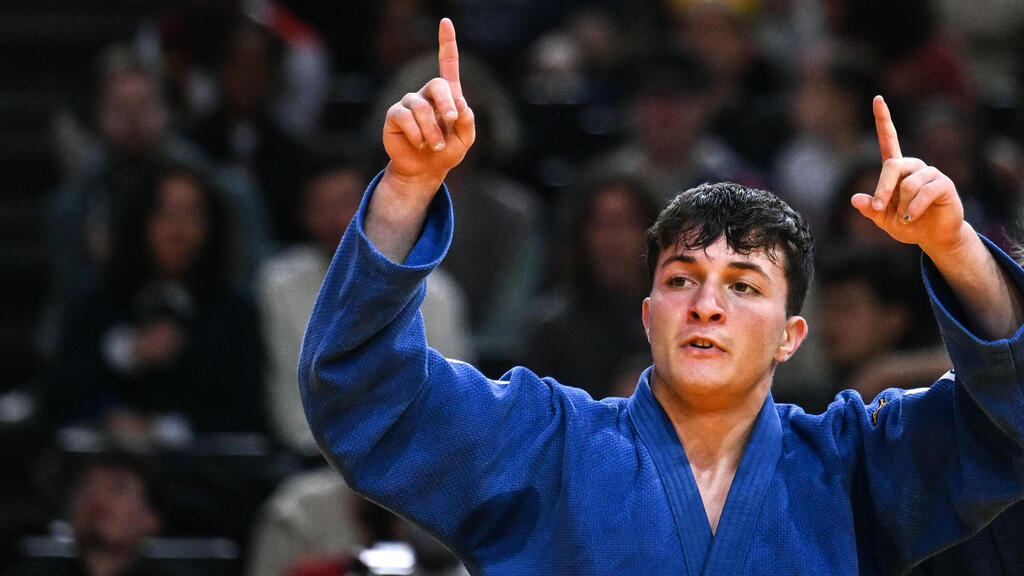 He's still an athlete at the beginning of his career (Photo: Julie Sebadelha / AFP) הג'ודאי הישראלי יצחק אשפיז