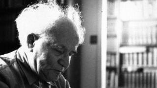 Israel's first prime minister David Ben-Gurion