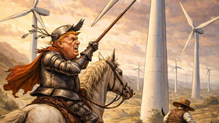 "טראמפ נלחם בטחנות הרוח"