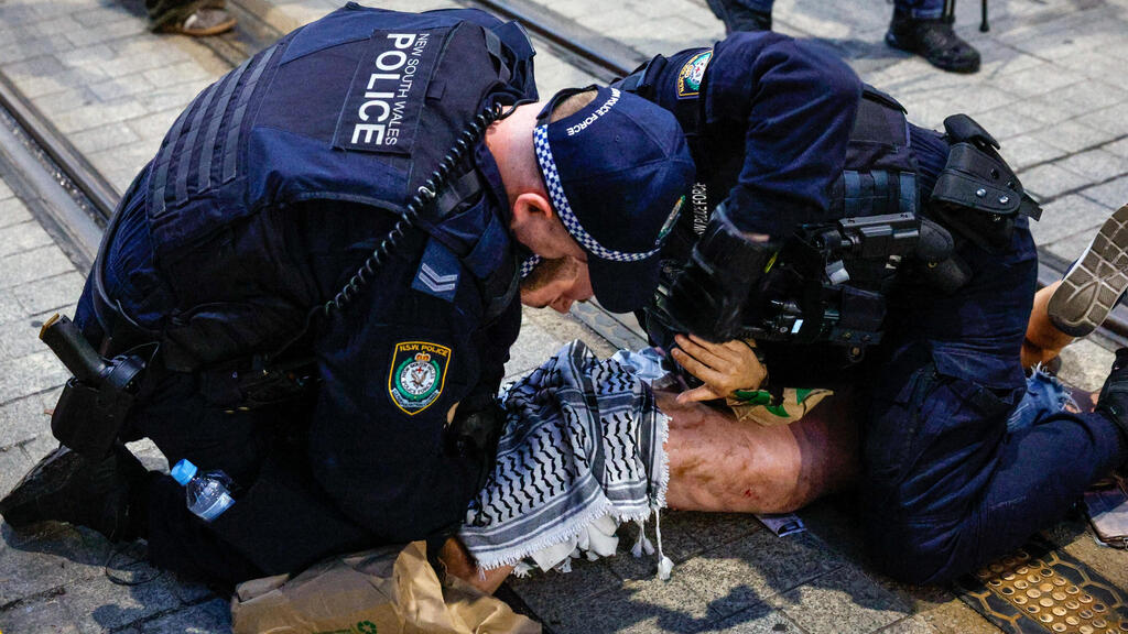 אוסטרליה הפגנה סידני מעצרים בהפגנה פרו פלסטינית