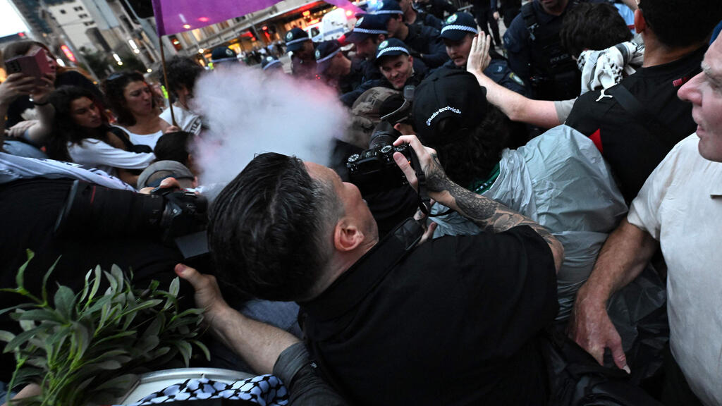 אוסטרליה הפגנה סידני מעצרים בהפגנה פרו פלסטינית