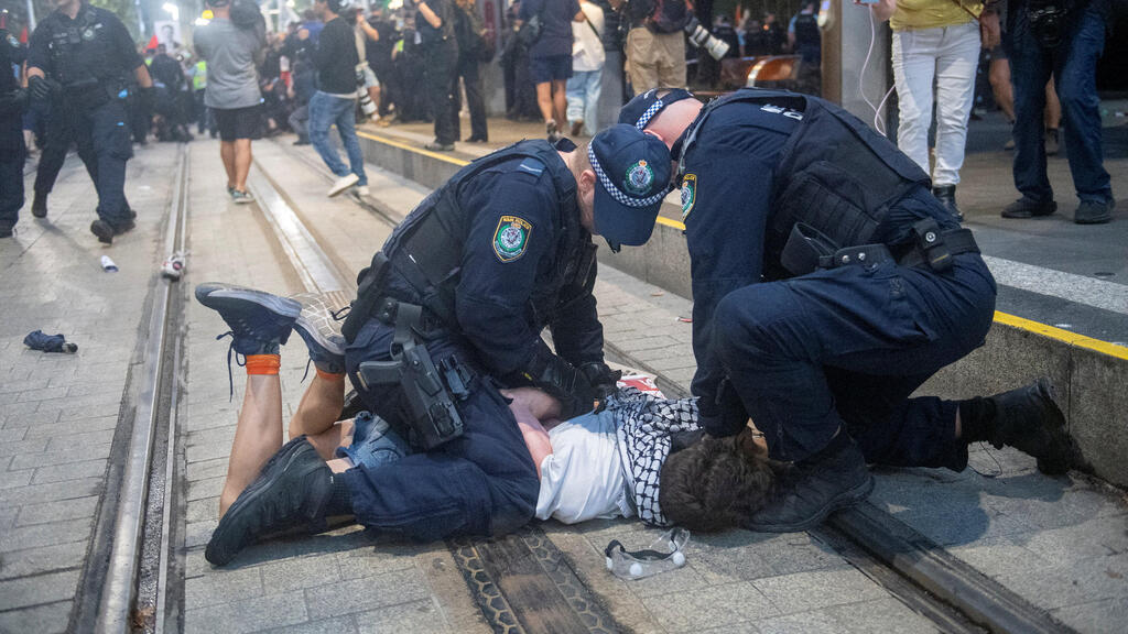 אוסטרליה הפגנה סידני מעצרים בהפגנה פרו פלסטינית