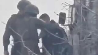 לוחמים תוקפים פלסטינים בנבי סלאח