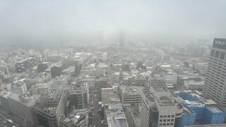 ערפל בתל אביב 