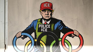 איור דונלד טראמפ אולימפיאדת החורף