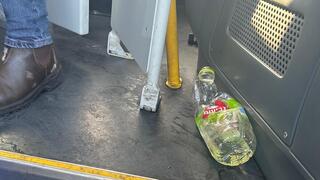 זירת ניסיון ההצתה של הילד בן ה-12 באוטובוס בירושלים