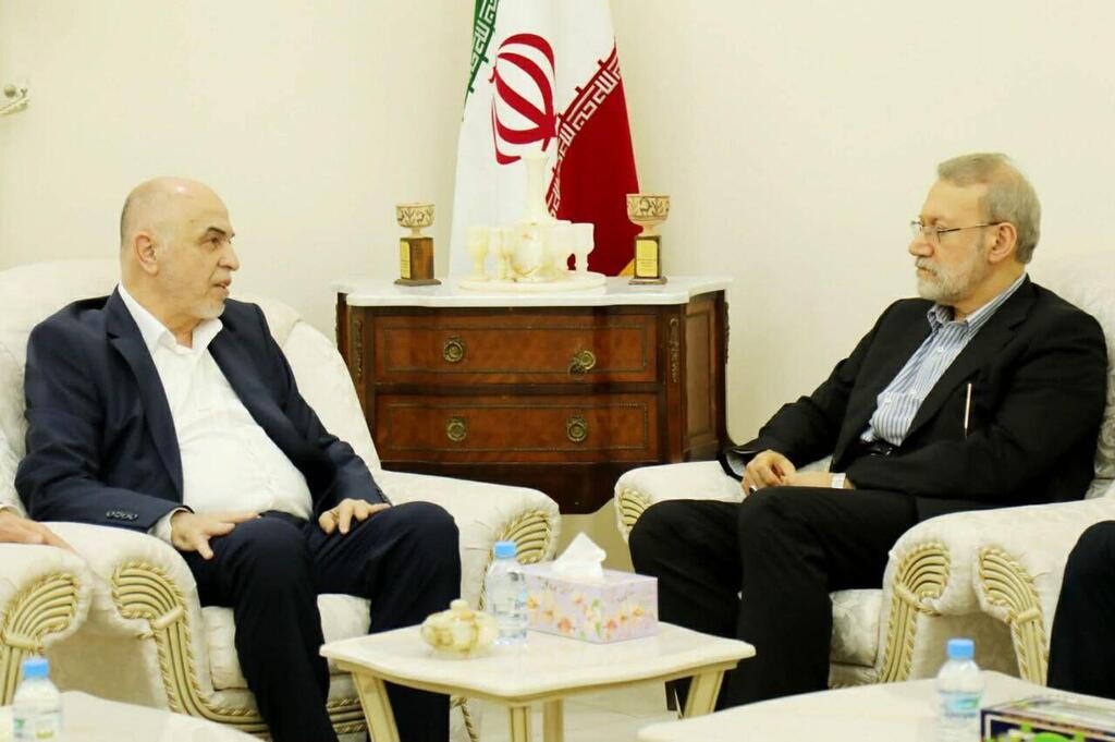 לריג'אני פגש היום בקטאר את ראש מועצת השורא של חמאס מוחמד דרוויש