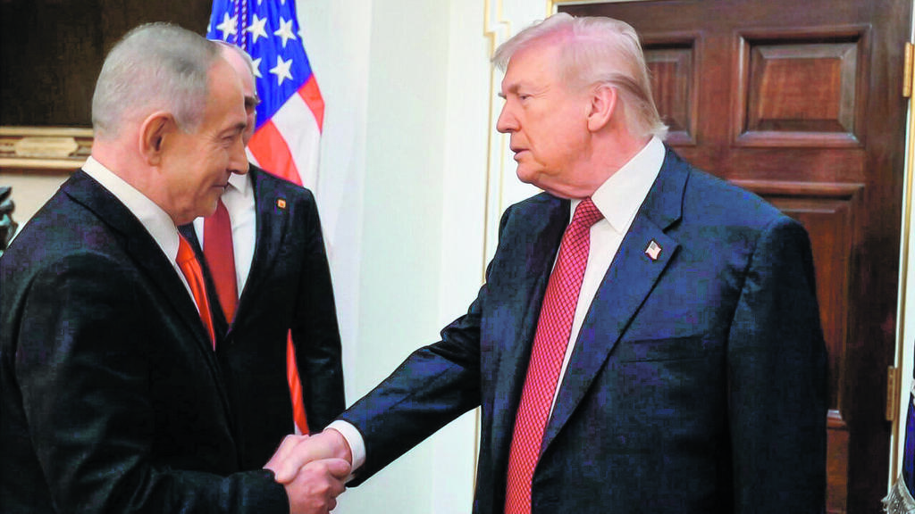 Benjamin Netanyahu and Donald Trump (Photo: Avi Ohayon/ GPO) נשיא ארצות הברית דונלד טראמפ וראש הממשלה בנימין נתניהו בפגישתם בבית הלבן