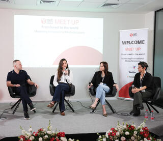 The panel moderated by Alexandra Lukash, focused on the tech perspective of communications 