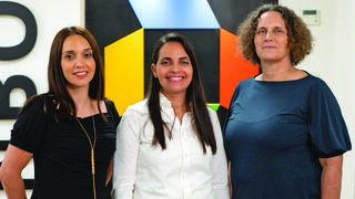 מימין: פרופ' שרון ערמון־לוטם, ד"ר הדר אבוטבול־עוז ופרופ' כרמית אלטמן