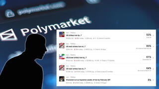 פולימרקט הימורים תקיפה איראן