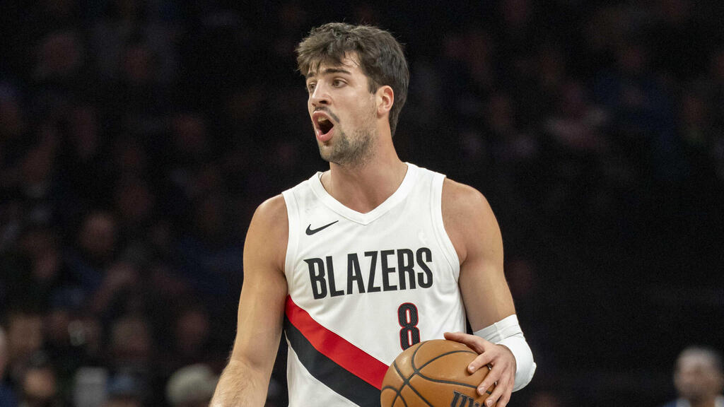 Deni Avdija (Photo: Jesse Johnson/REUTERS) שחקן פורטלנד טרייל בלייזרס דני אבדיה