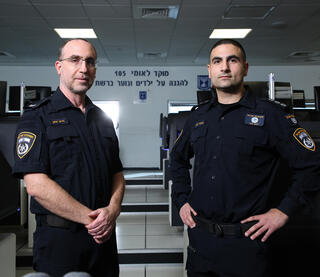 פקד אוהד יהב ורס״ב חיים יוחנן ממוקד 105