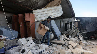 ההרס בעין א-דיוכ באזור יריחו, לאחר שמתנחלים תקפו את התושבים במקום