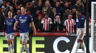 שחקני ארסנל מאוכזבים