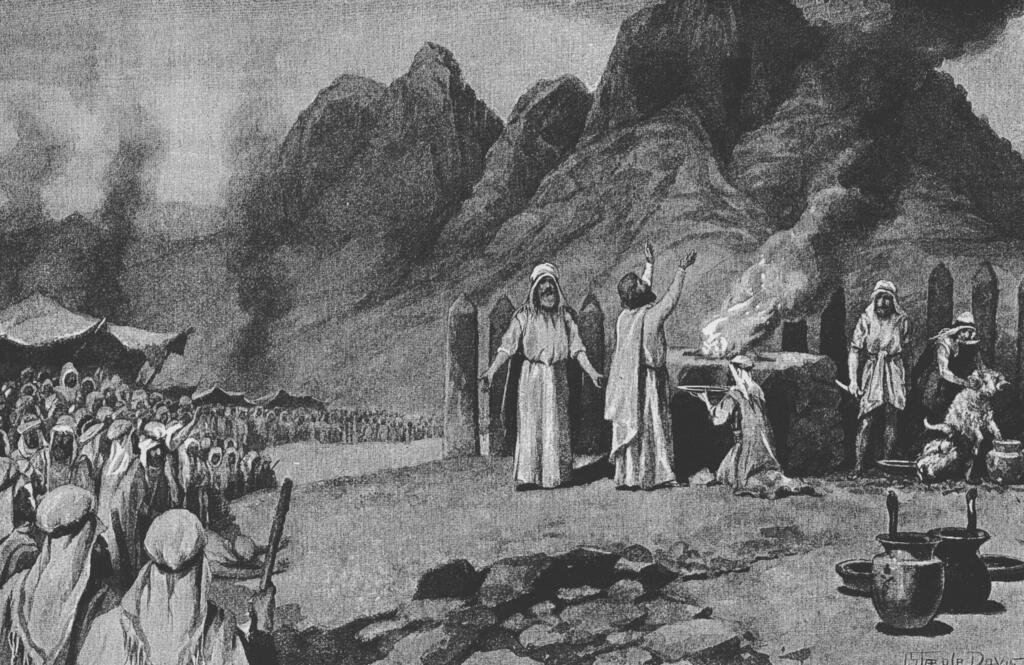The Covenant Confirmed (late 19th or early 20th Century illustration by John Steeple Davis) The Covenant Confirmed